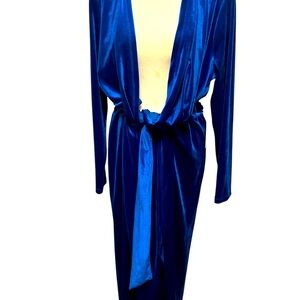 Eloquii Blue Velour Dress XL NWT